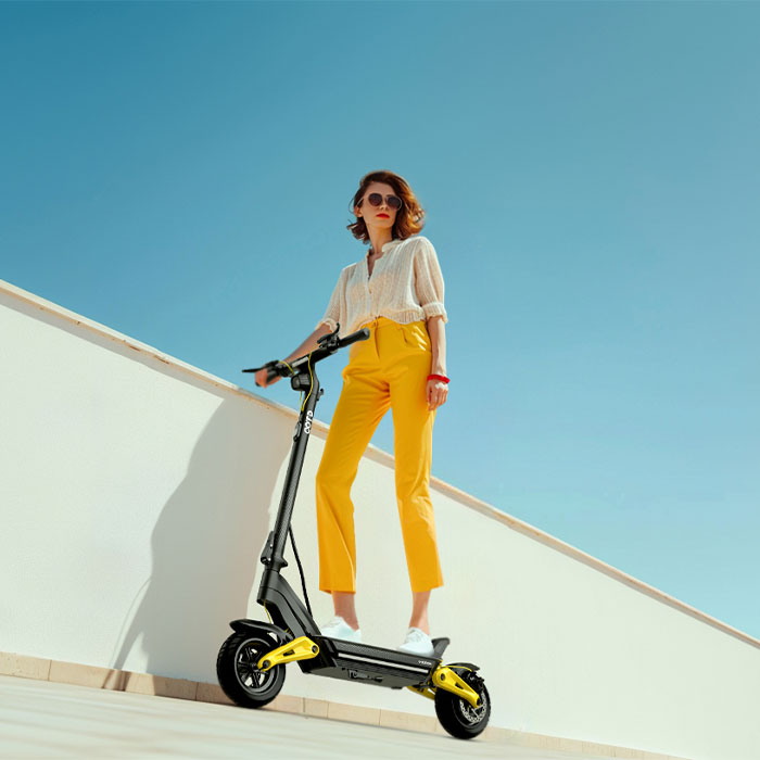 Folding Electric Scooter - Scooter elettrico leggero a doppia sospensione