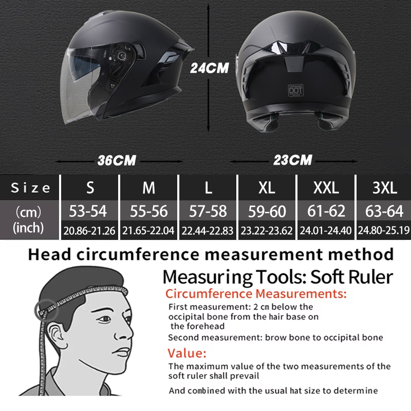 715 Casco moto aperto per uomo - Scooter Helmet Set recensione e prezzo